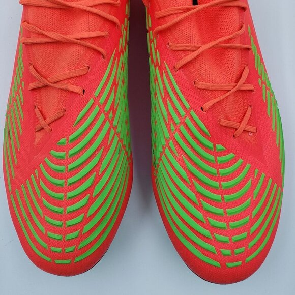 adidas Mens Predator Edge.1 FG Soccer Cleats GW1029 Orange Green Size 12.5 - Picture 4 of 12